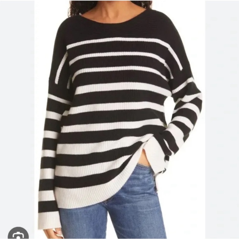 La Ligne New York 100% Cashmere Boatneck Sweater